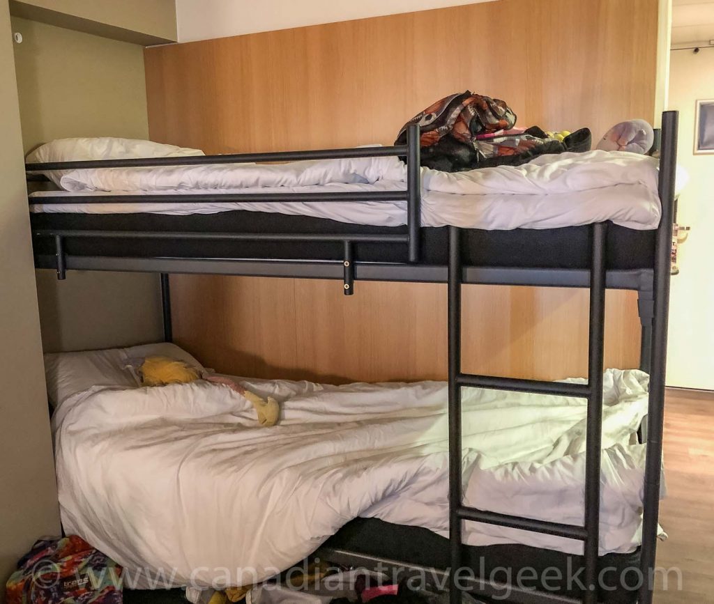 Bunk beds at the Amsterdam ibis Centre
